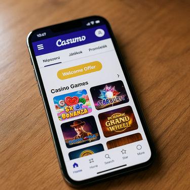 Casumo Casino - Mobilon Játszás - Reszponzív Design